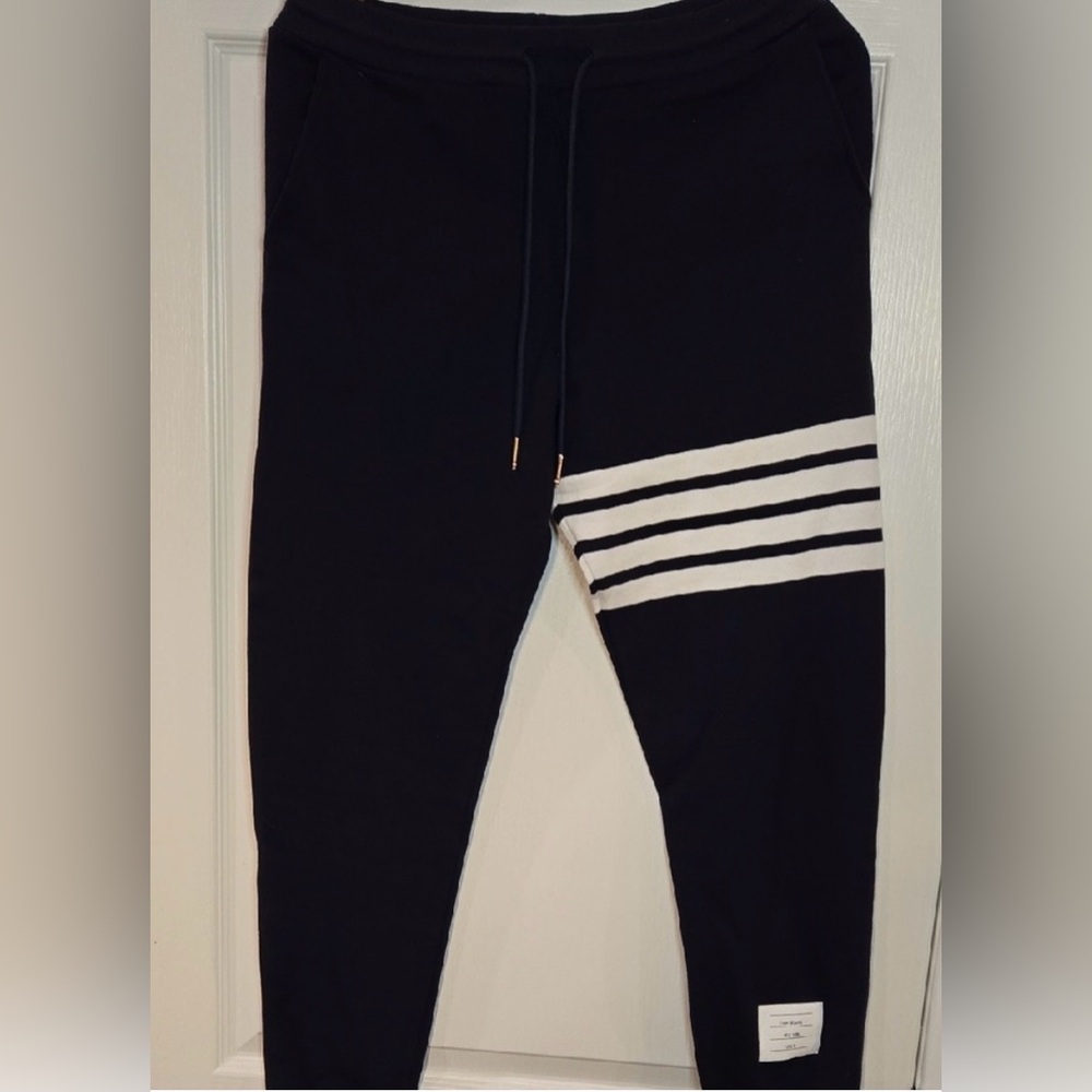 Thom Browne Navy  Joggers 🔵🔴🔵🔴🔵 - Picture 2 of 12